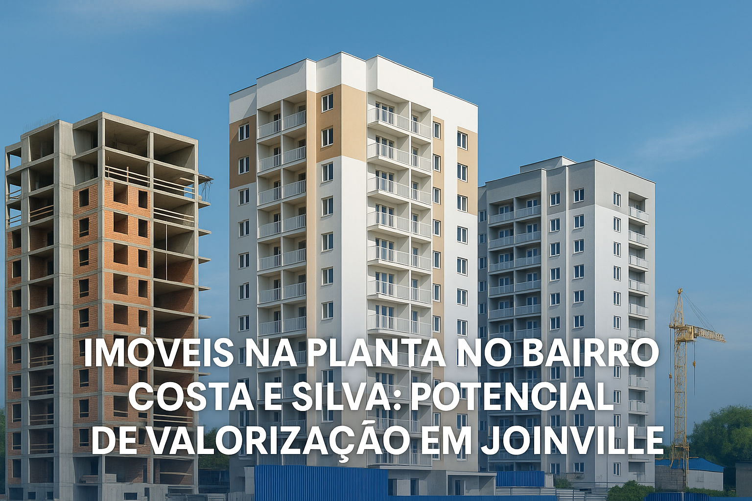 Imóveis na planta no bairro Costa e Silva em Joinville, com projetos modernos e valorização imobiliária.